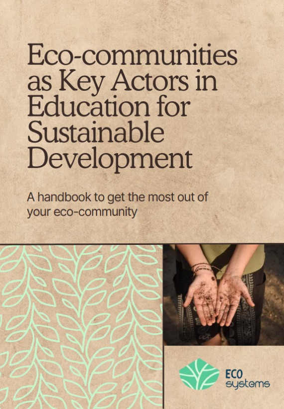 Cover of the handbook Eco-communities as Key Actors in Education for Sustainable Development